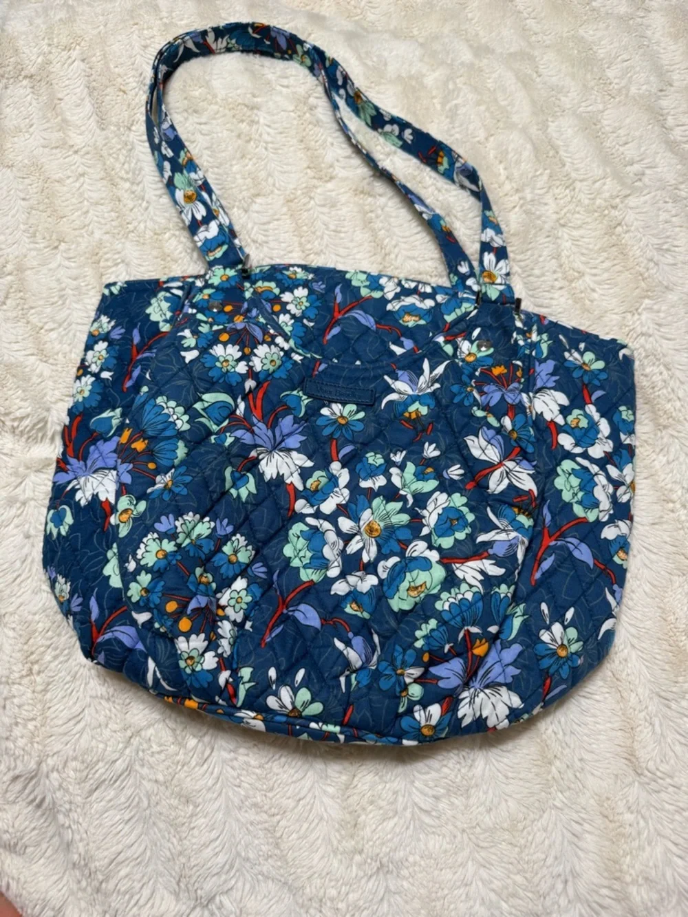 Vera Bradley Messenger Floral Bursts Pattern Bucket Shoulder Bag Cottagecore - Picture 4 of 13